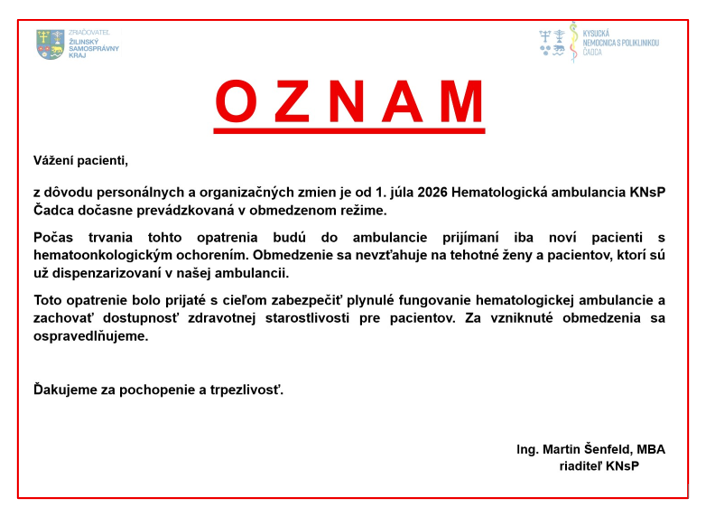 HTO 1 oznam